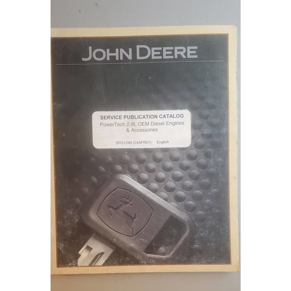 John Deere SPG1288 Catalog for PowerTech 2,9L OEM Engines Original